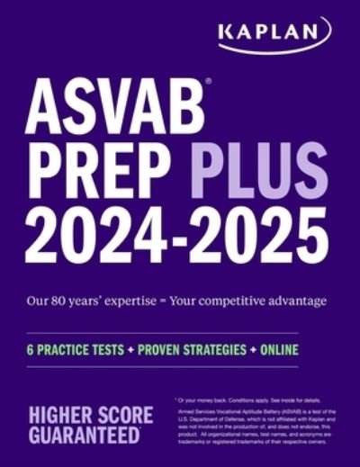 Cover for Kaplan Test Prep · ASVAB Prep Plus 2024-2025 (Book) (2023)