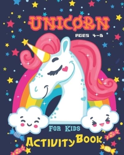 Cover for Nooga Publish · Unicorn Activity Book For Kids Ages 4-8 (Paperback Bog) (2019)