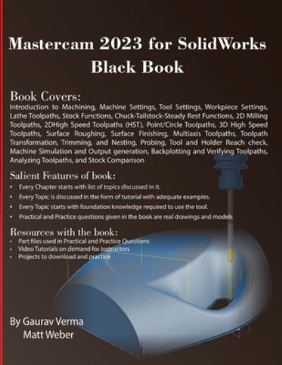 Cover for Gaurav Verma · Mastercam 2023 for SolidWorks Black Book (Bok) (2022)