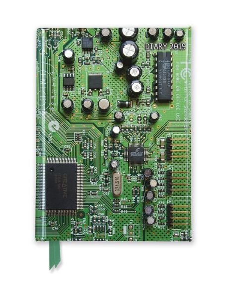Green Circuit Board Pocket Diary 2019 -  - Bøger - Flame Tree Publishing - 9781786649775 - 15. august 2018