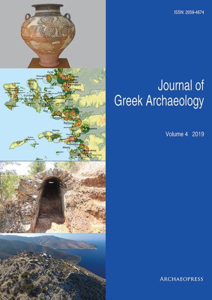 Cover for Journal of Greek Archaeology Volume 4 2019 - Journal of Greek Archaeology (Paperback Book) (2019)