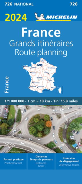 France Route Planning 2024 - Michelin National Map 726: Map - Michelin - Books - Michelin Editions des Voyages - 9782067262775 - January 18, 2024