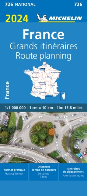 France Route Planning 2024 - Michelin National Map 726: Map - Michelin - Bücher - Michelin Editions des Voyages - 9782067262775 - 18. Januar 2024