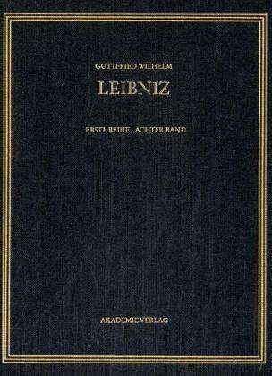 Cover for Gottfried Wilhelm Leibniz · Saemtliche Schriften Und Briefe (Hardcover Book) (1992)