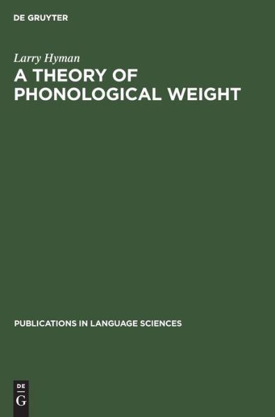 Cover for Hyman · Theory of Phon.weight Paperb. Pls (Bog) (1985)