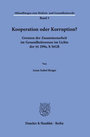 Cover for Anna Isabel Berger · Kooperation Oder Korruption? (Book) (2023)