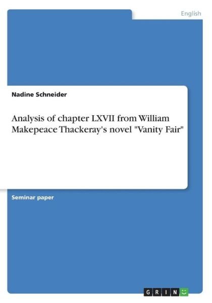 Analysis of chapter LXVII fro - Schneider - Kirjat -  - 9783668275775 - maanantai 22. elokuuta 2016