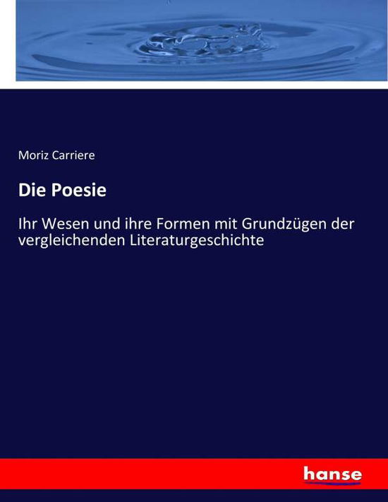 Cover for Carriere · Die Poesie (Book) (2017)