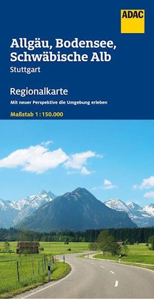Cover for ADAC Verlag · ADAC Regionalkarten: ADAC Regionalkarte: Blatt 15: Allgäu, Bodenseen, Schwäbische Alb (Hardcover bog) (2022)