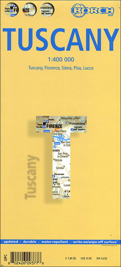 Cover for Collectif · Borch Map. Toskana (Landkarten) (2022)