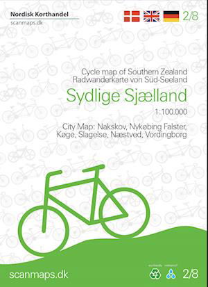 Cover for Jens Erik Larsen · Cykelkort Sydlige Sjælland (Bok) [5:e utgåva] (2023)