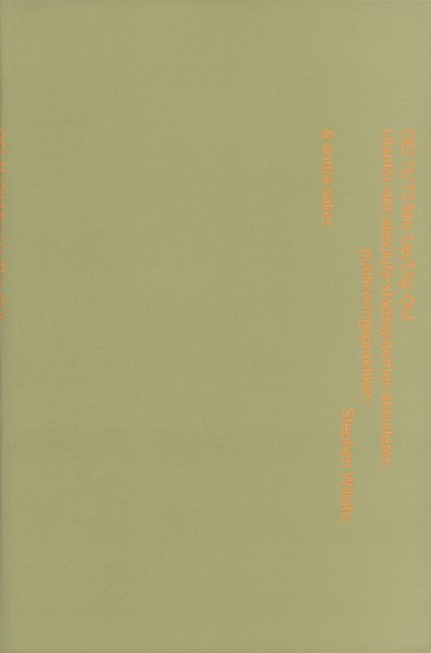 Cover for Cecilia Grönberg · Tidskriften OEI: OEI # 71?72: Utanför-det absoluta-stadssystemet-aktiviteter; publiceringspraktiker; Stephen Willats; &amp; andra saker (Book) (2016)