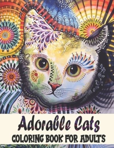 Cover for Ez Publications · Adorable Cats Coloring Book For Adults (Paperback Book) (2020)