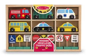 Cover for Melissa &amp; Doug · Wooden Vehicles &amp; Traffic Signs: 6 Cars and 9 Signs (N/A) (2024)