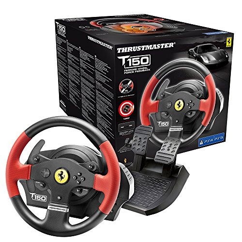 Cover for Thrustmaster · Thrustmaster T150 Ferrari Force Feedback Wheel &amp; Pedals (PS4)