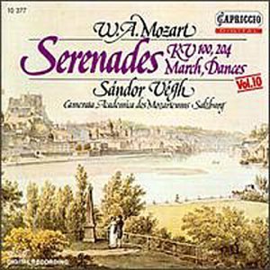 Cover for Vegh,sandor / Camms · * Serenaden KV 100+204 (CD) (2008)