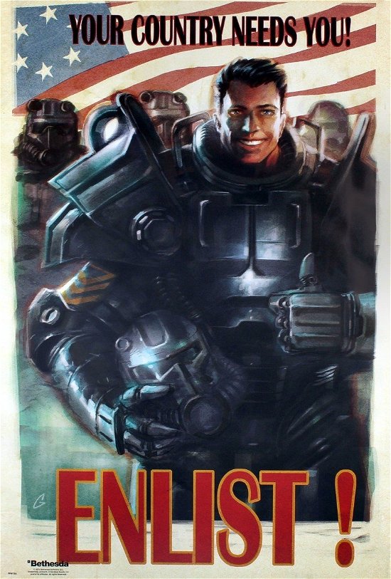 Cover for Fallout 4 · Fallout 4 - Enlist (Poster Maxi 61x91,5 Cm) (Leketøy)