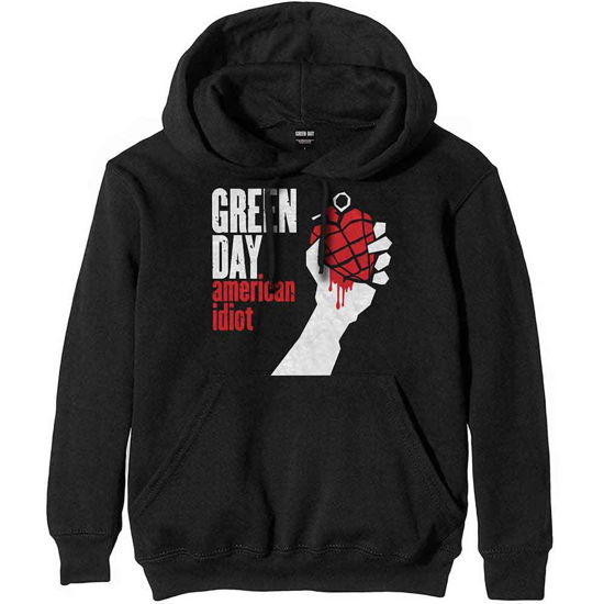 Green Day Unisex Pullover Hoodie: American Idiot - Green Day - Merchandise -  - 5056368636776 - 