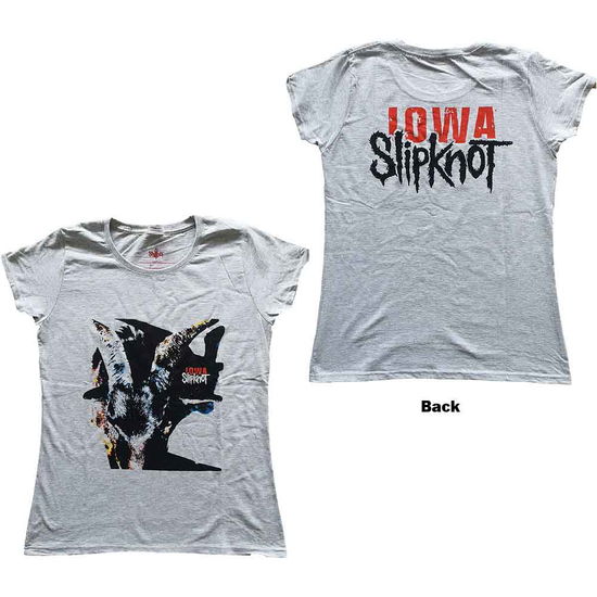 Slipknot Ladies T-Shirt: Iowa Goat Shadow (Back Print) - Slipknot - Gadżety -  - 5056368681776 - 9 lipca 2021