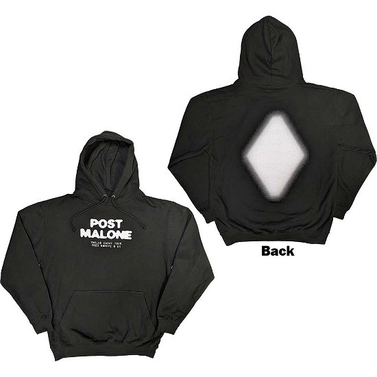 Cover for Post Malone · Post Malone Unisex Pullover Hoodie: Carat (Back Print &amp; Ex-Tour) (Hoodie) [size S]