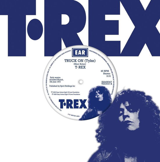 Cover for T Rex · Truck on (Blue Vinyl) (7&quot;) (2020)