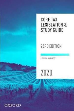 Cover for Barkoczy, Stephen (Professor, Professor, Monash University) · Core Tax Legislation and Study Guide (Paperback Book) [23 Revised edition] (2020)