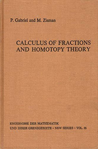 Cover for Peter Gabriel · Calculus of Fractions and Homotopy Theory (Innbunden bok) (1967)
