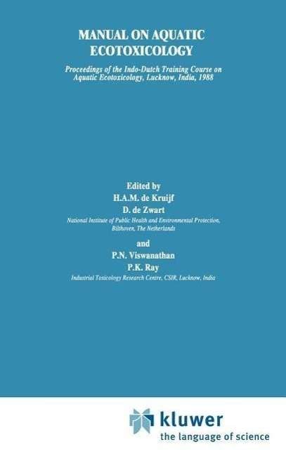 Cover for H a M De Kruijf · Manual on Aquatic Ecotoxicology (Hardcover bog) [1989 edition] (1989)