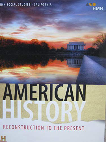 Cover for Houghton Mifflin Harcourt · HMH Social Studies : American History : Reconstruction to the Present (Hardcover Book) (2018)