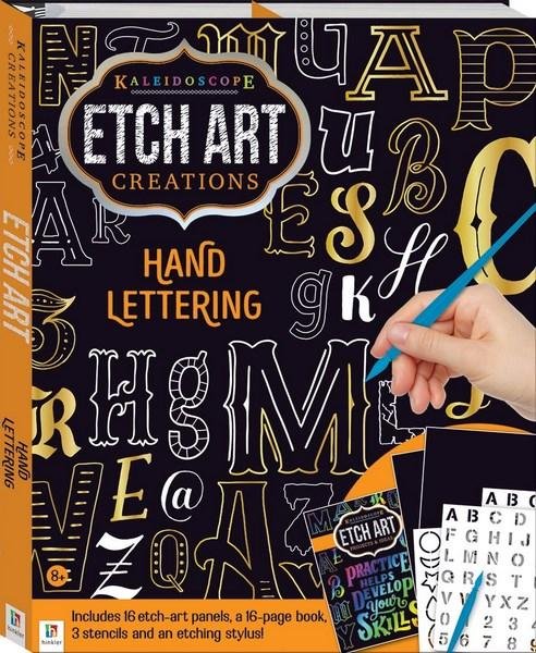 Cover for Hinkler Books · Kaleidoscope Etch Art Creations: Hand Lettering - Kaleidoscope (Book) (2018)