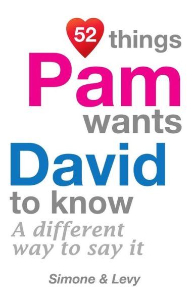 Cover for Simone · 52 Things Pam Wants David To Know (Paperback Bog) (2014)