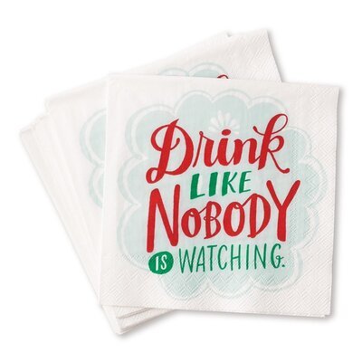 Cover for Em &amp; Friends · Em &amp; Friends Drink Like Nobody's Watching Cocktail Napkins  Pack of 20 (MERCH) (2019)