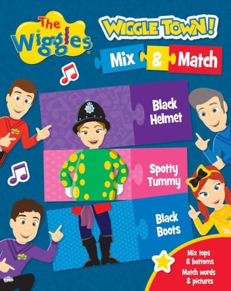 Cover for The Wiggles · The Wiggles: Wiggle Town! Mix &amp; Match (Board book) (2017)