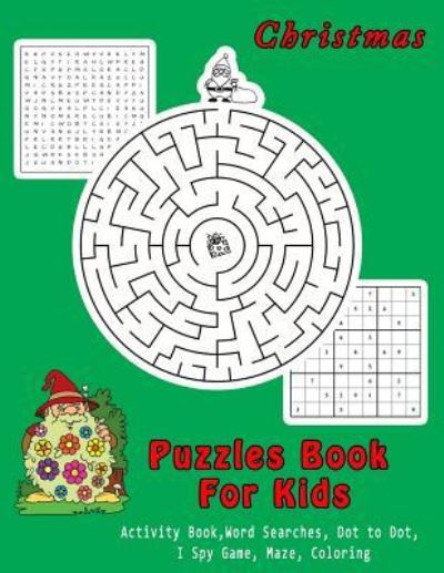 Cover for Copter Publishing · Christmas Puzzles Book for Kids (Pocketbok) (2018)