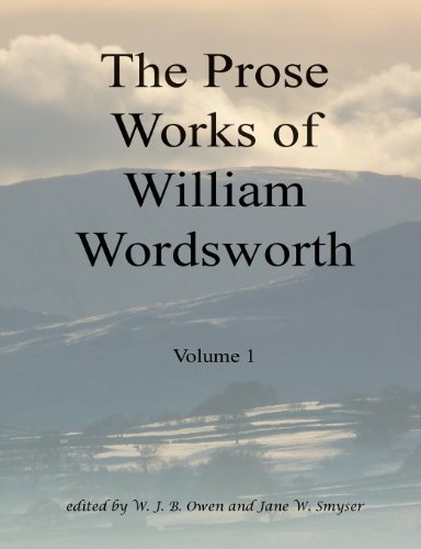 Cover for W. J. B. Owen · The Prose Works of William Wordsworth Volume 1 (Paperback Bog) (2008)