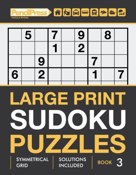 Cover for Large Print Sudoku · Large Print Sudoku Puzzles (Hard puzzles), (Book 3) (Paperback Book) (2018)