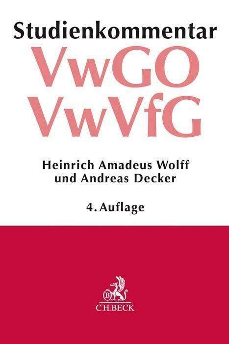 Cover for Wolff · Verwaltungsgerichtsordnung (VwGO) (Bog)