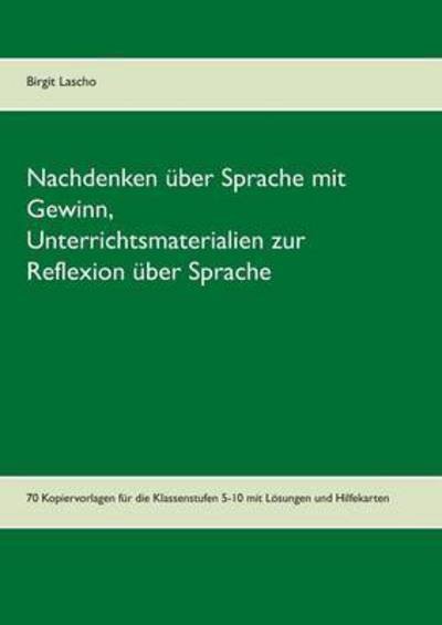 Cover for Lascho · Nachdenken über Sprache mit Gewi (Book) (2016)