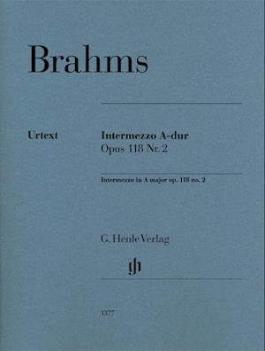 Cover for Johannes Brahms · Intermezzo A-dur op. 118 Nr. 2 (Paperback Bog) (2019)