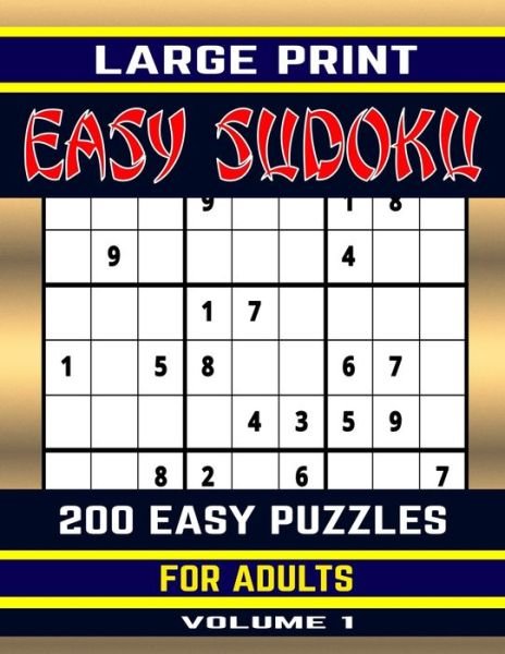Cover for Akagi Ichiro · Large Print Easy Sudoku (Paperback Book) (2020)