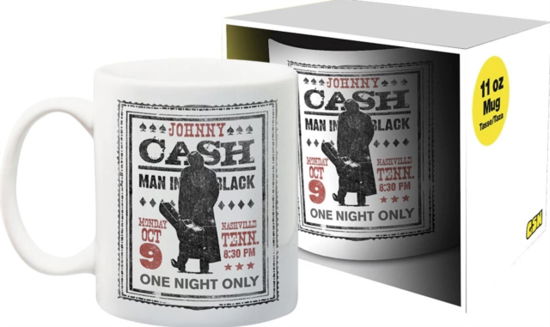 Johnny Cash One Night Only 11Oz Boxed Mug - Johnny Cash - Produtos - JOHNNY CASH - 0840391156777 - 