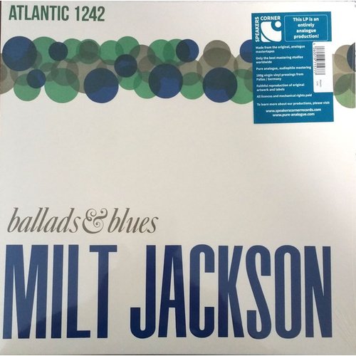 Cover for Milt Jackson · Ballads &amp; Blues (LP) [Speakers Corner edition] (2019)