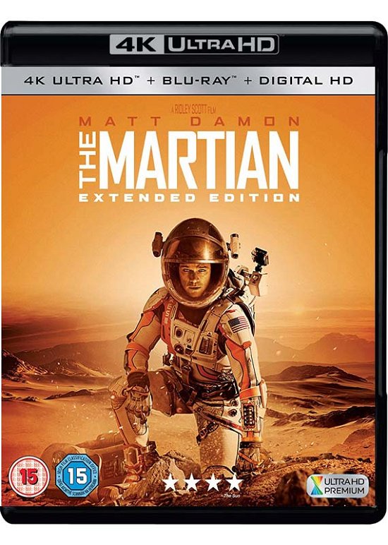 Cover for The Martian (4k Blu-ray) · The Martian - Extended Edition (4K UHD Blu-ray) (2016)