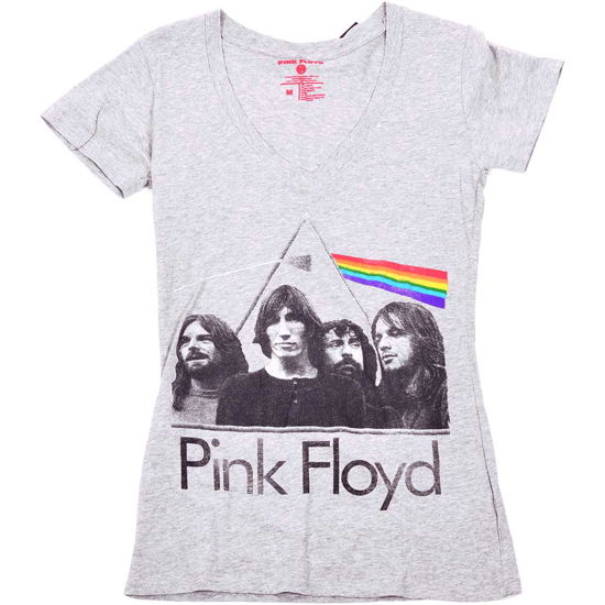 Pink Floyd: Band In Prism Grey (T-Shirt Donna Tg S) - Pink Floyd - Fanituote - ROFF - 5055295341777 - keskiviikko 6. heinäkuuta 2016