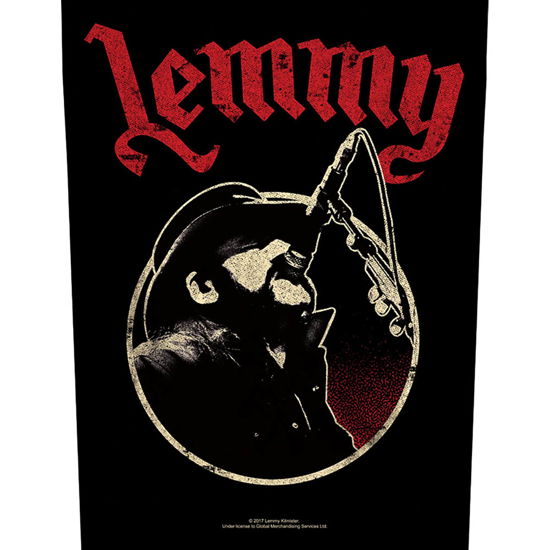 Lemmy Back Patch: Microphone - Lemmy - Fanituote - PHD - 5055339777777 - maanantai 19. elokuuta 2019