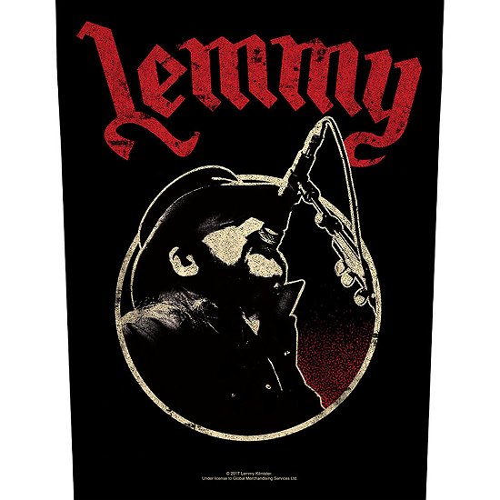 Cover for Lemmy · Lemmy Back Patch: Microphone (MERCH) [Black edition] (2019)