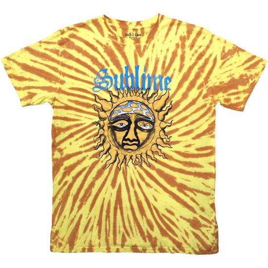 Sublime Unisex T-Shirt: Sun Face (Wash Collection & Back Print) - Sublime - Koopwaar -  - 5056561027777 - 