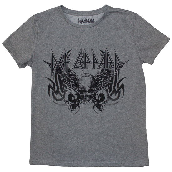 Cover for Def Leppard · Def Leppard Ladies T-Shirt: Tribal Skull (T-shirt) [size S] (2024)