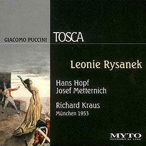 Cover for Rysanek / Hopf / Metternich / Kraus · Tosca (München 1953) Myto Klassisk (CD) (2012)