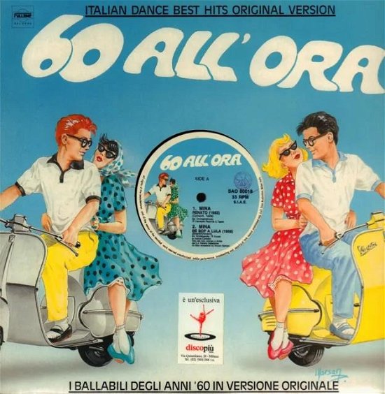 Cover for Mina · 60 All'Ora: Renato / Be Bop A Lula / Stessa Spiaggia Stesso Mare / Una Zebra A Pois (LP)